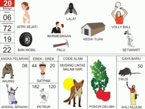 Buku Mimpi 2D Bergambar Lengkap Erek Erek 00 - 99